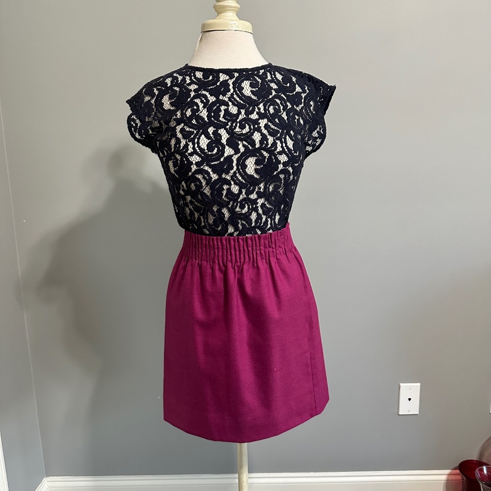 J Crew Skirt stretch in Magenta color